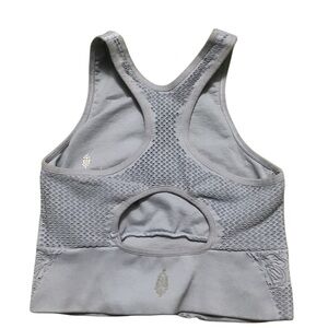 Free people movement Gray blue  Mesh Racerback Sports top